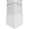 Ekena Millwork Craftsman Classic Square Non-Tapered Imperial Fretwork Column w/ Standard Capital & Standard Base CC1008ENIMPCSCS - alternate 5